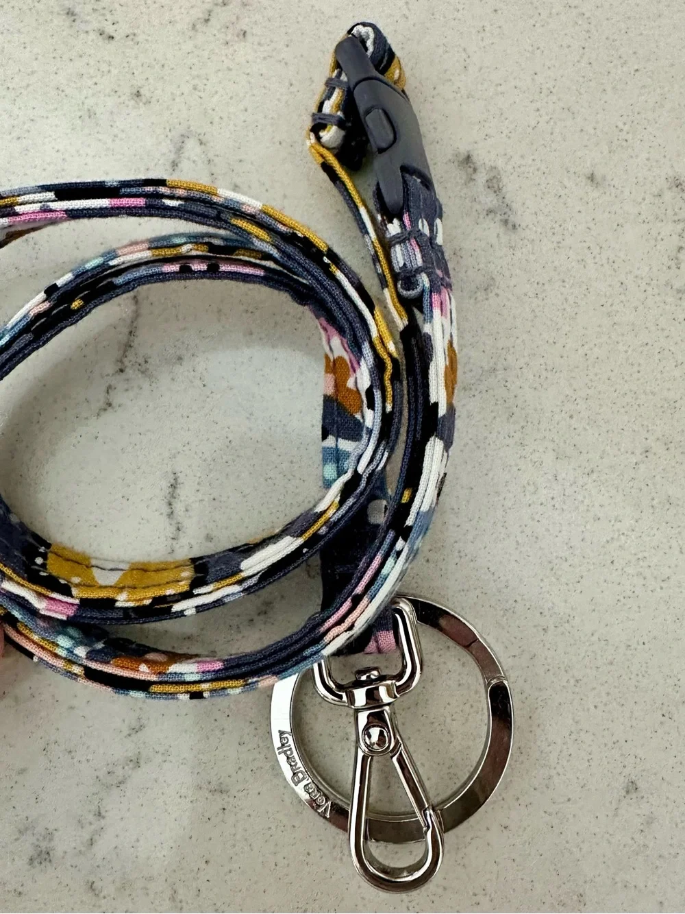 NEW Vera Bradley Floral Fabric Lanyard